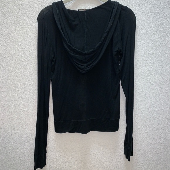 Brandy Melville Julia Black Zip-Up Hoodie - Picture 3 of 4